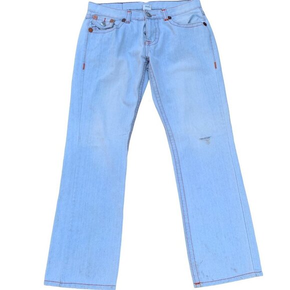 Vintage True Religion Jeans Size 34 BILLY BIG T Blue - Picture 9 of 10